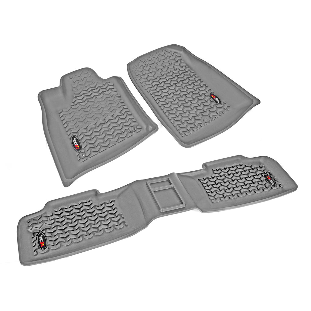 Rugged Ridge 14987.24 | Floor Liners, Kit, Gray; 11-16 Dodge Durango/Jeep Grand Cherokee WK