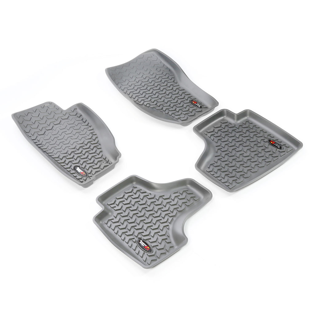 Rugged Ridge 14987.28 | Floor Liners, Kit, Gray; 08-13 Jeep Liberty KK