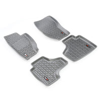 Rugged Ridge 14987.28 | Floor Liners, Kit, Gray; 08-13 Jeep Liberty KK