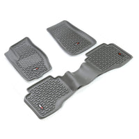 Rugged Ridge 14987.33 | Floor Liners, Kit, Gray; 05-10 Jeep Grand Cherokee WK/Commander XK