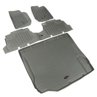 Rugged Ridge 14988.01 | Floor Liners, Kit, Gray, 4-Door; 07-10 Jeep Wrangler JK