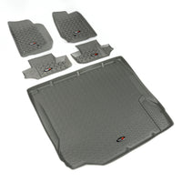 Rugged Ridge 14988.02 | Floor Liners, Kit, Gray, 2-Door; 07-10 Jeep Wrangler JK