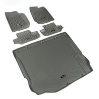 Rugged Ridge 14988.03 | Floor Liners, Kit, Gray, 2-Door; 11-16 Jeep Wrangler JK