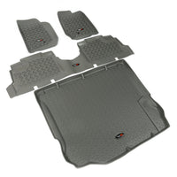 Rugged Ridge 14988.04 | Floor Liners, Kit, Gray, 4-Door; 11-16 Jeep Wrangler JK