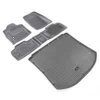 Rugged Ridge 14988.26 | Floor Liners, Kit, Gray; 11-16 Jeep Grand Cherokee WK