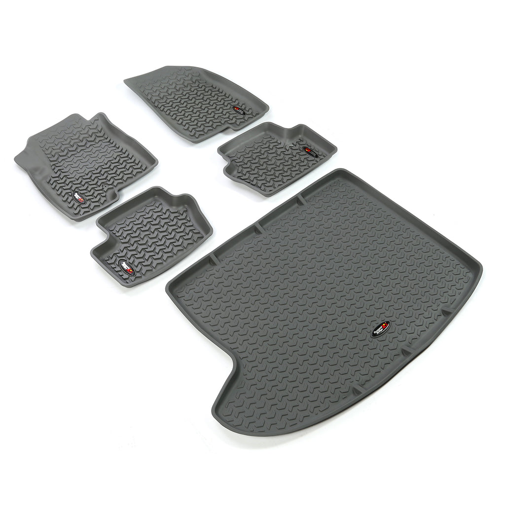 Floor Liners Kit Gray; 07-16 Jeep Compass/Patriot MK