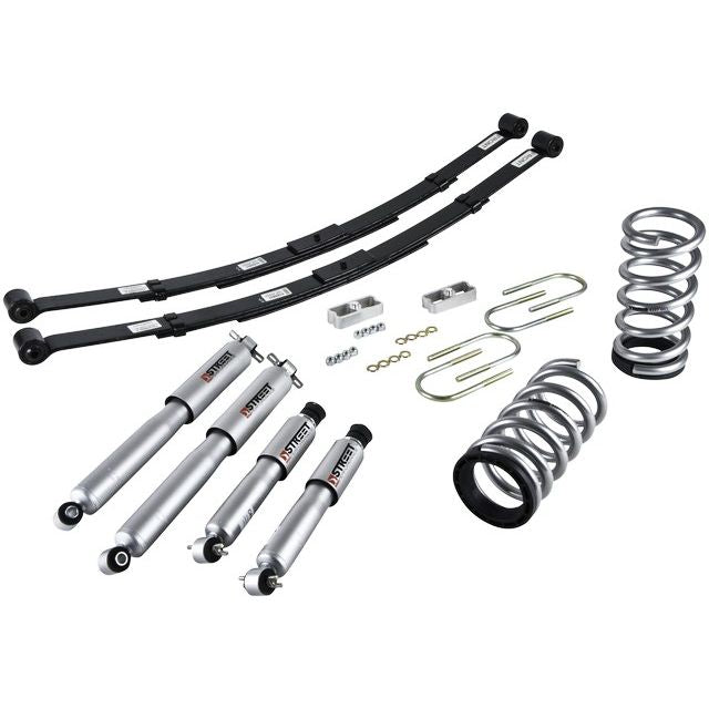 BELLTECH 573SP LOWERING KITS  Front And Rear Complete Kit W/ Street Performance Shocks 1995-1997 Chevrolet Blazer/Jimmy 6 cly. 2 in. or 3 in. F/4 in. R drop W/ Street Performance Shocks