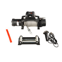 Rugged Ridge 15100.07 | Trekker Winch, 10,000 LBS, Cable, IP68 Waterproof, Wired Remote