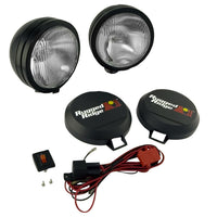 Rugged Ridge 15205.51 | 6 Inch Round HID Off Road Fog Light Kit, Black Steel Housing, Pair