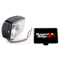 Rugged Ridge 15207.05 | 5 Inch x 7 Inch Halogen Fog Light Kit, Black Steel Housing