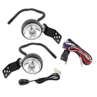 Rugged Ridge 15207.70 | Hood Catch Mounted H3 Halogen Fog Light Kit; 07-16 Jeep Wrangler JK