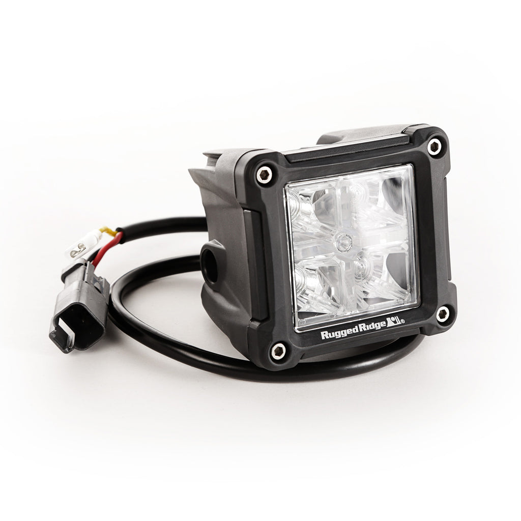 Rugged Ridge 15209.30 | Light Kit, 3 Inch, LED, Cube, Combo High/Low Beam