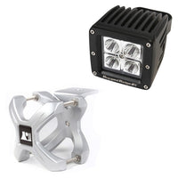 Rugged Ridge 15210.10 | X-Clamp and Square LED Light Kit, Large, Silver, 1 Piece