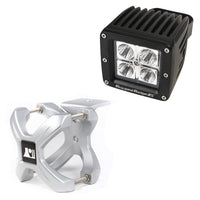 Rugged Ridge 15210.31 | X-Clamp and Square LED Light Kit, Small, Silver, 1 Piece