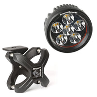 Rugged Ridge 15210.40 | X-Clamp and Round LED Light Kit, Small, Textured Black, 1 Piece