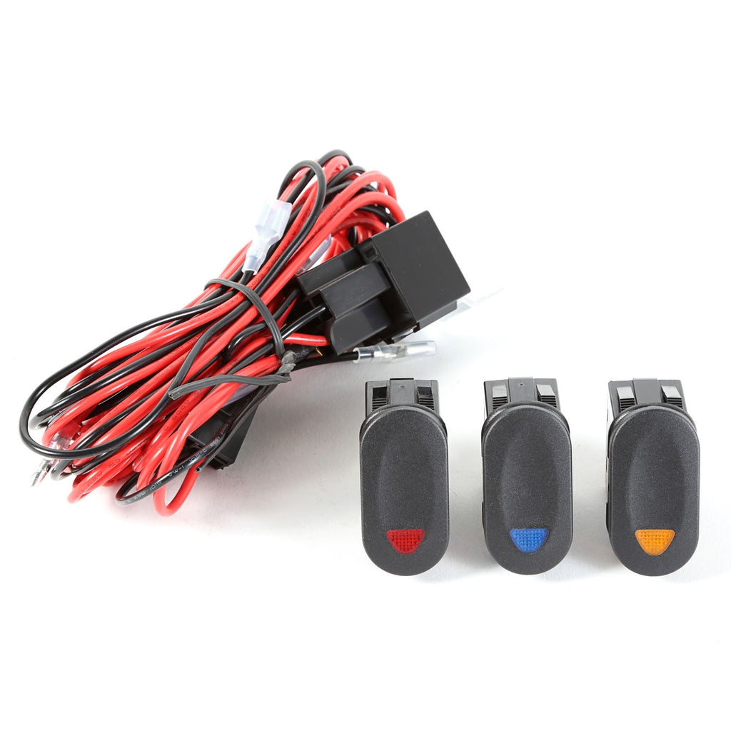 Rugged Ridge 15210.73 | Light Installation Wiring Harness Kit, 3 Lights