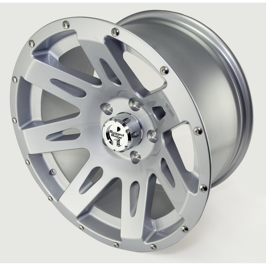 Rugged Ridge OMI-15301.40 | XHD Wheel, 17x9, Silver; 07-16 Jeep Wrangler JK