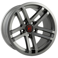 Jesse Spade Wheel 17x9 Satin Gun Metal; 07-20 Jeep Wrangler / 2020 Gladiator