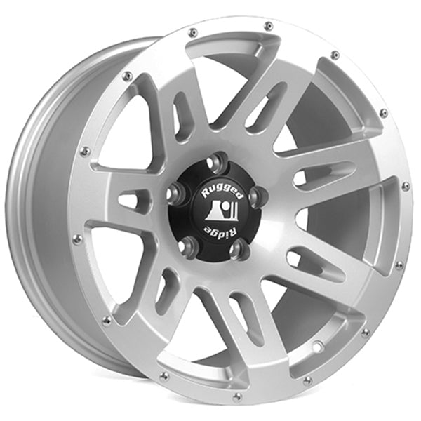 Rugged Ridge OMI-15305.40 | XHD Wheel, 18x9, Silver; 07-16 Jeep Wrangler JK