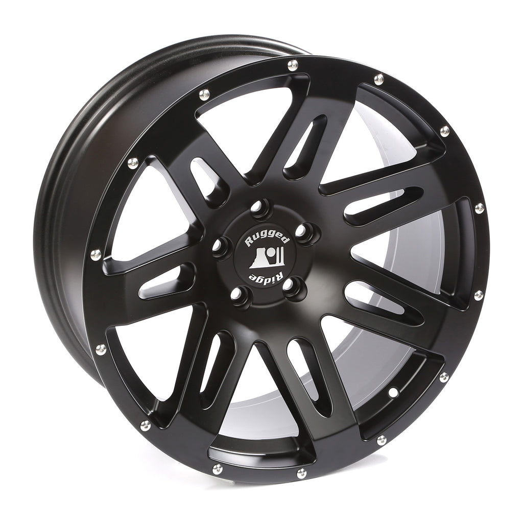 Rugged Ridge OMI-15306.01 | XHD Wheel, Satin Black, 20-Inch x 9 Inch; JK/JL/JT