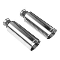 Flowmaster 15356 Exhaust Tip - 4.00 in. Angle Cut Polished SS - Clamp-On