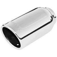 Flowmaster 15360 Exhaust Tip - 3.00 in. Rolled Angle Polished SS Fits 2.00 in. Tubing - weld on