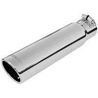Flowmaster 15361 Exhaust Tip - 3.00 in. Rolled Angle Polished SS Fits 2.50 in. Tubing - clamp on