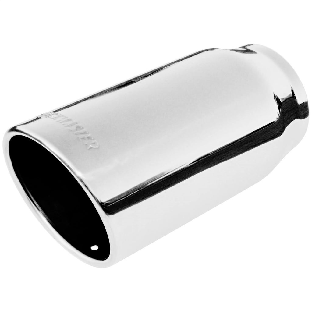 Flowmaster 15367 Exhaust Tip - 5.00 in. Rolled Angle Polished SS Fits 4.00 in. Tubing - weld on