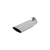 Flowmaster 15373 Exhaust Tip - 3.00 in. Angle Cut Polished SS Fits 2.25 in. Tubing - Clamp on