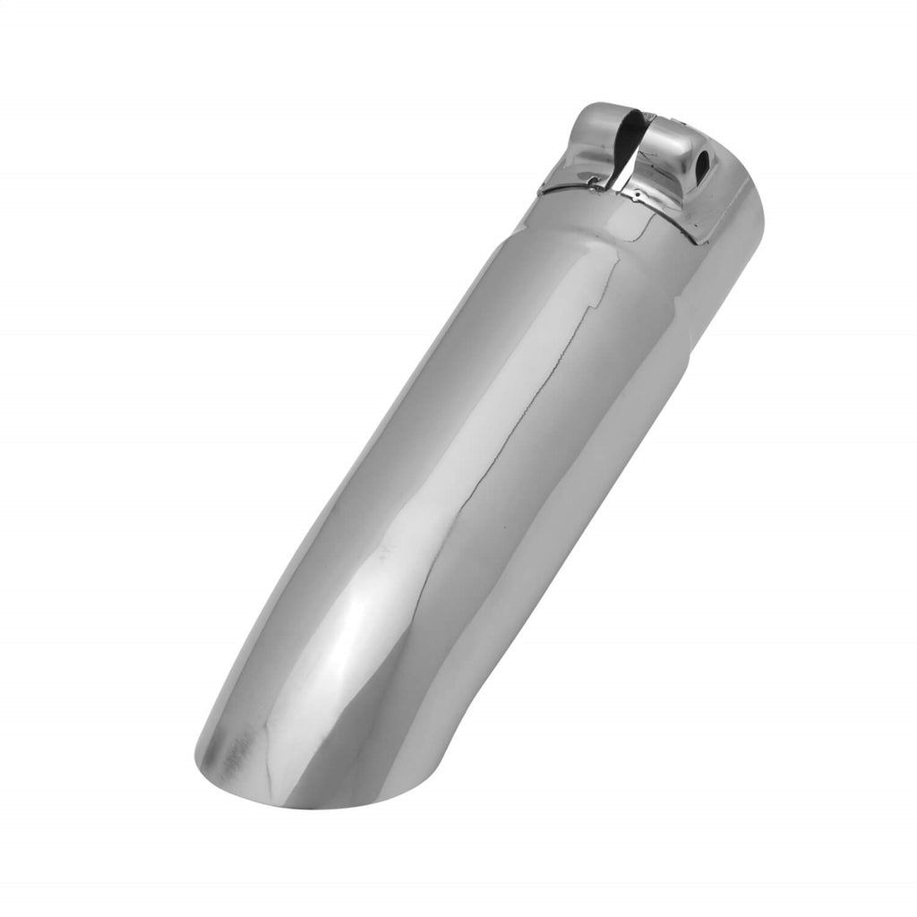 Flowmaster 15379 Exhaust Tip - 2.75 in. Turn Down Polished SS Fits 2.50 in. Tubing - Clamp on