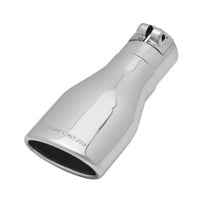 Flowmaster 15381 Exhaust Tip - 3 x 4.5 in Oval Angle Cut Polished SS Fits 2.50 in. Tubing - Clamp
