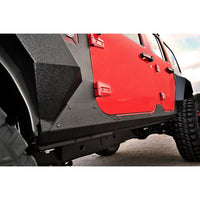 Rugged Ridge 11615.10 | Body Armor Cladding, Rocker Panel Guard, Steel; 07-18 Jeep Wrangler JK