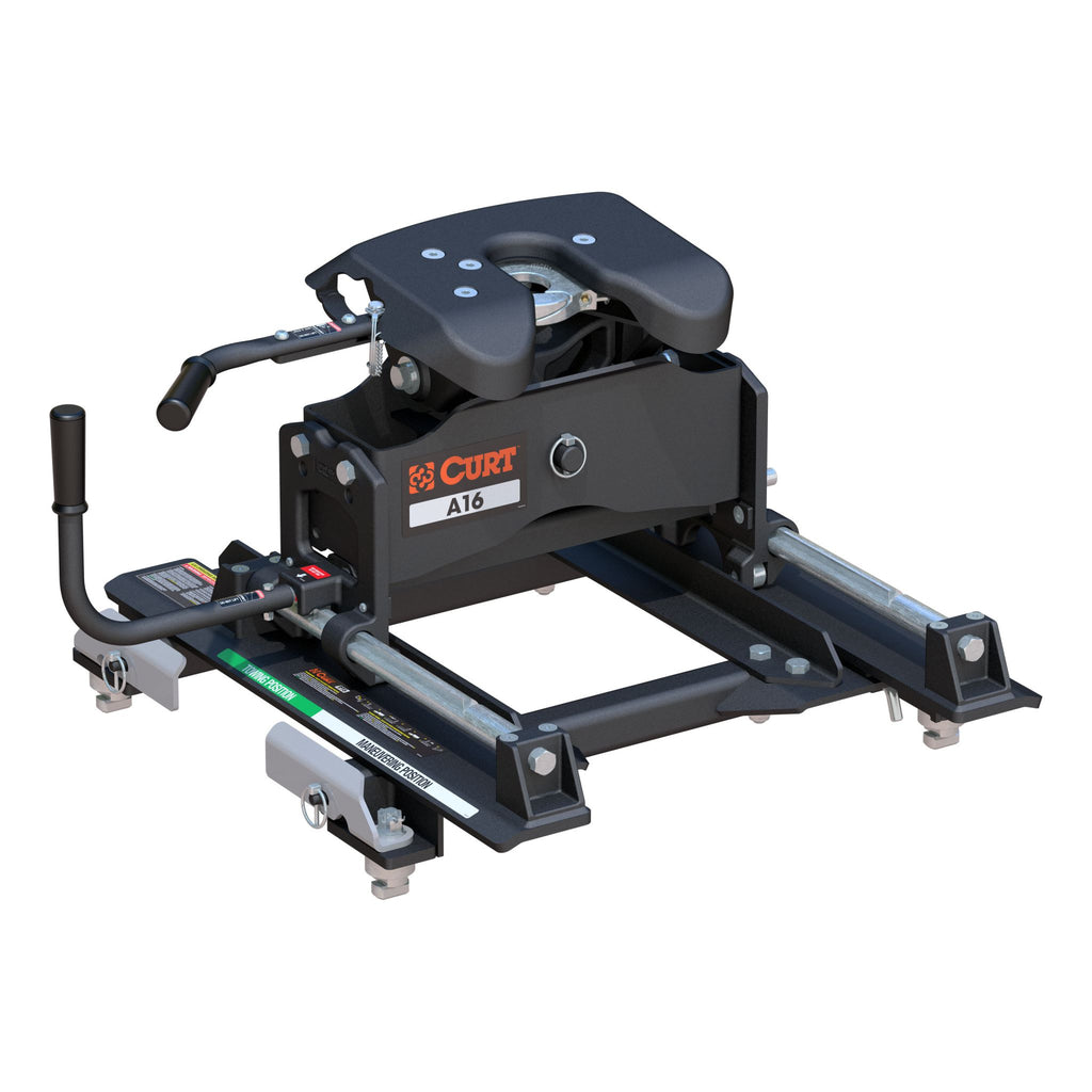 A16 Sliding 5th Wheel Hitch 16K Select Silverado Sierra 6.5' Bed Puck System