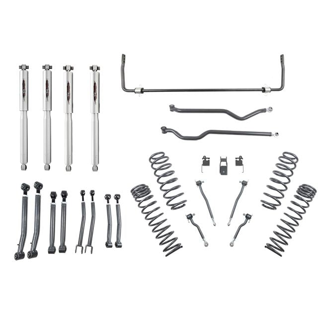 BELLTECH 153205TPS LIFT KIT 4 in. Lift Kit Inc. Front and Rear Trail Performance Struts/Shocks 2018-2021 Wrangler Rubicon JL 4dr 4 in. Lift
