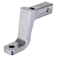 Fixed aluminum ball mount with a 6'' drop 5'' rise with a 1'' ball hole