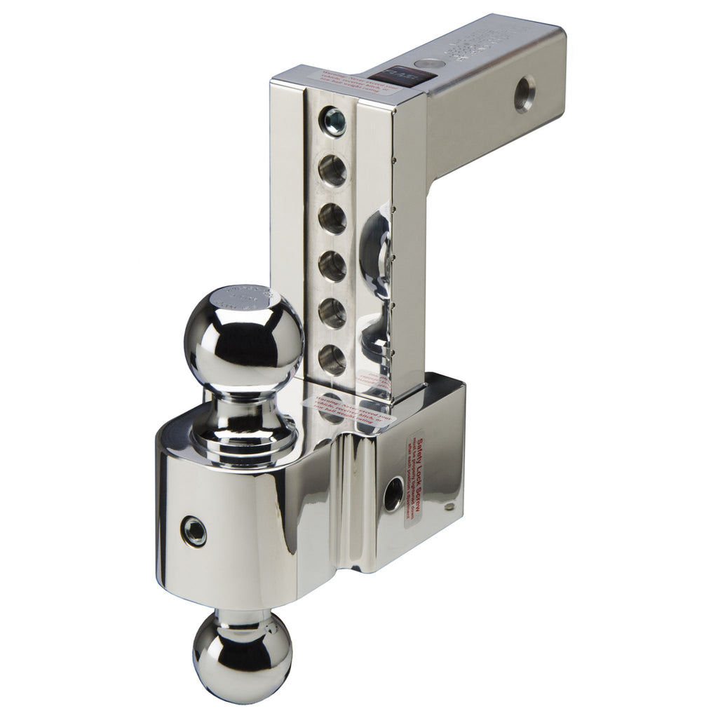 Flash STBM adj. alum. ball mount, anti-rattle, 6'' drop 7'' rise, 2'' & 2-5/16''