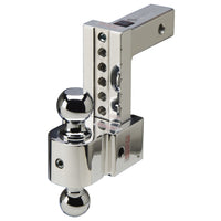 Flash STBM adj. alum. ball mount, anti-rattle, 6'' drop 7'' rise, 2'' & 2-5/16''