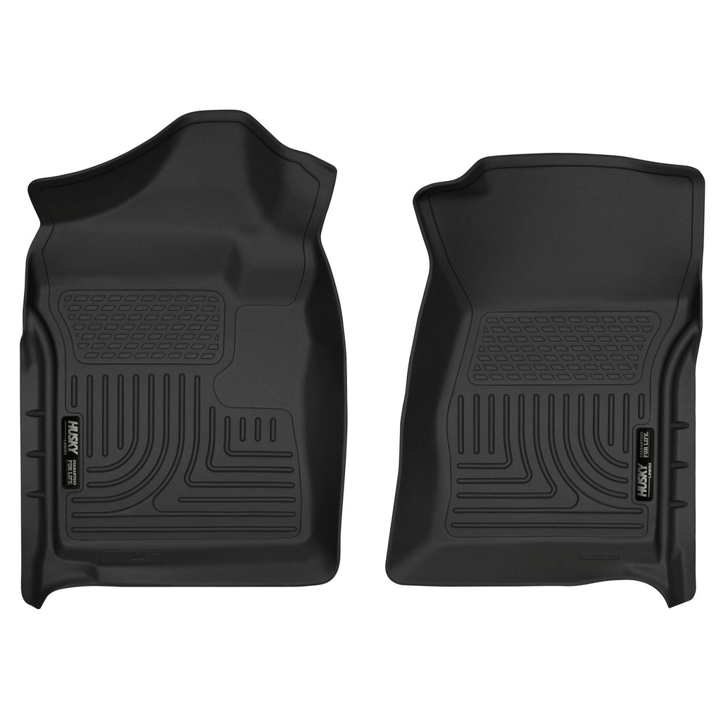 Husky Liners 18221 | Husky Liners Front Floor Liners, Fits 07-13 SILVERADO/SIERRA 1500/07-14 2500/3500 STD CAB FRONT FLOOR LINERS BLACK