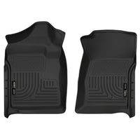 Husky Liners 18221 | Husky Liners Front Floor Liners, Fits 07-13 SILVERADO/SIERRA 1500/07-14 2500/3500 STD CAB FRONT FLOOR LINERS BLACK