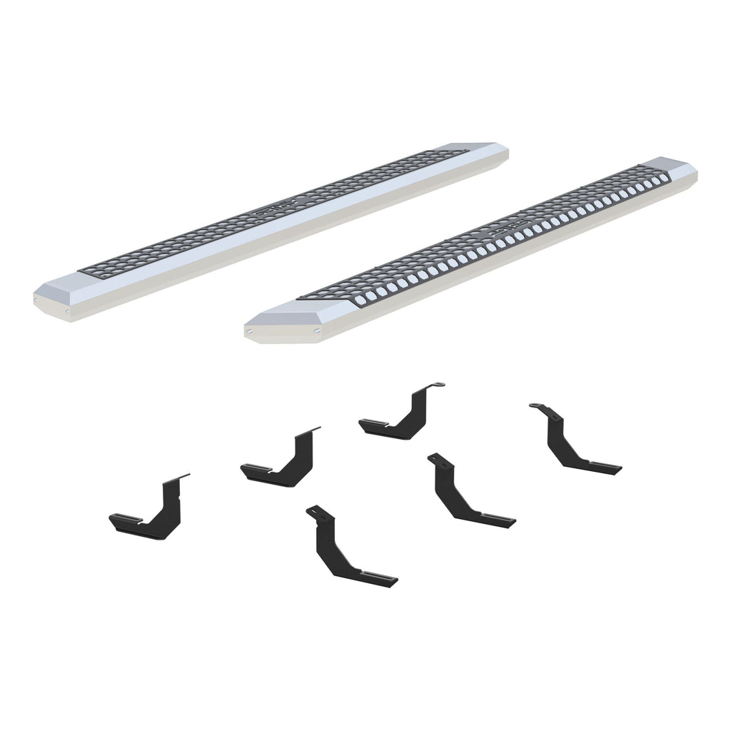 AdvantEDGE 5-1/2" x 85" Chrome Aluminum Side Bars Select Toyota Tundra