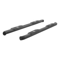 Big Step 4" Black Aluminum Round Side Bars Select Ford F-150 F-250 F-350