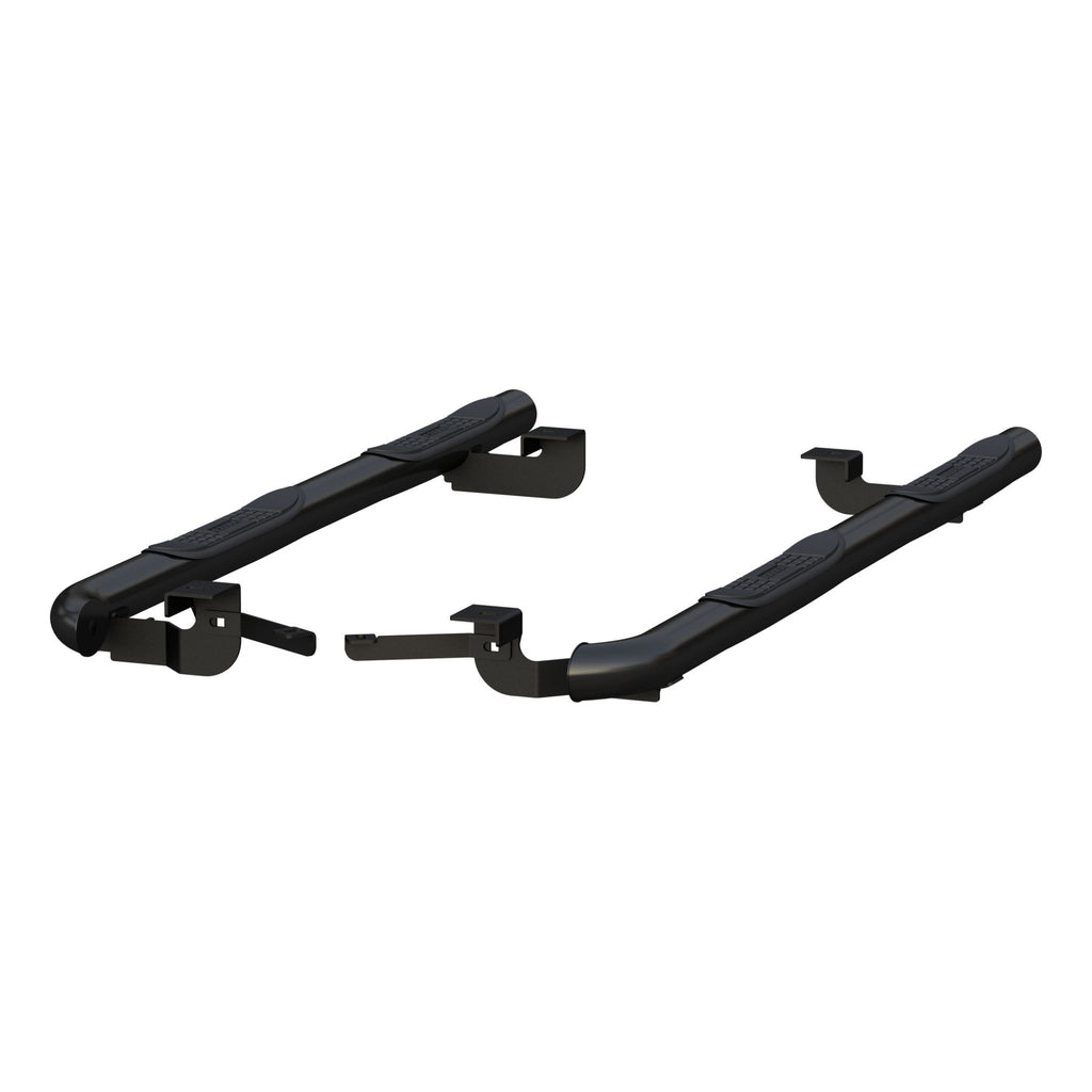 3" Round Black Steel Side Bars Select Toyota RAV4