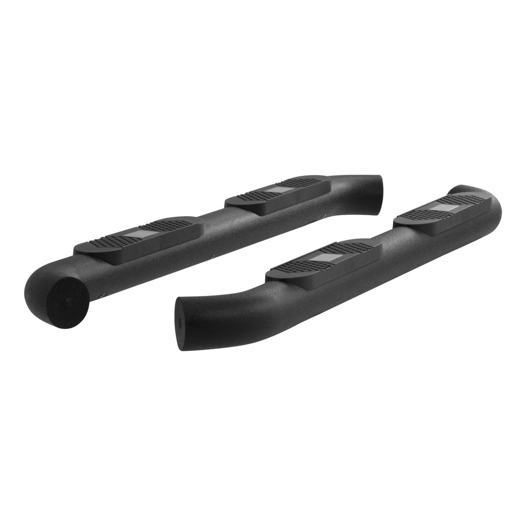 Big Step 4" Black Aluminum Round Side Bars Select Silverado Sierra