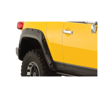 Bushwacker 31064-02 Black Pocket/Rivet Style Smooth Finish Rear Fender Flares for 2007-2014 Toyota FJ Cruiser