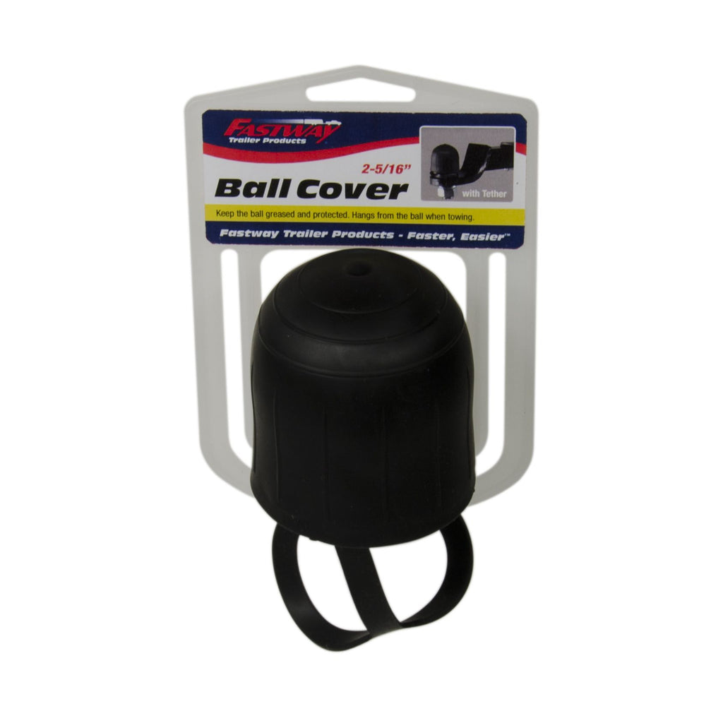 Covers 2-5/16'' ball Keeps grease where it belongs Tether secures while towing