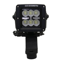 Go Rhino - 730030T - Jeep Wrangler JL & JLU Windshield Cowl Mount for a 3in X 3in Single Cube