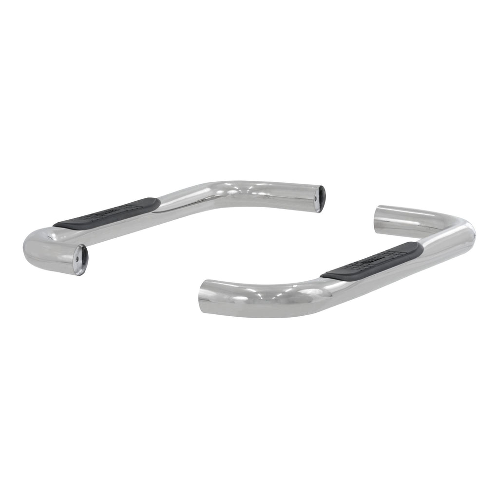 3" Round Polished Stainless Side Bars Select Jeep Wrangler YJ TJ
