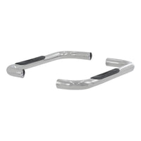 3" Round Polished Stainless Side Bars Select Jeep Wrangler YJ TJ