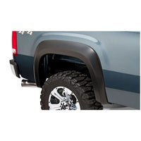 Bushwacker 40108-02 Black Extend-A-Fender Style Smooth Finish Rear Fender Flares for 2007-2013 GMC Sierra 1500; 2007-2014 Sierra 2500 HD; Fits 78.7/97.6 In. Bed