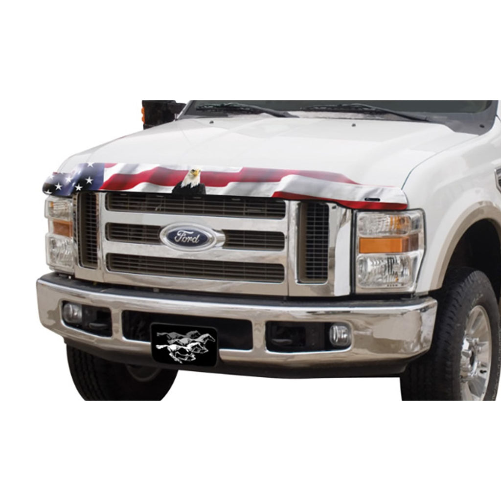Stampede 2139-30 Vigilante Premium Hood Protector American Flag w/Eagle for 2008-2010 Ford F-250/ F-350/F-450/F-550 Super Duty (Front Grille)